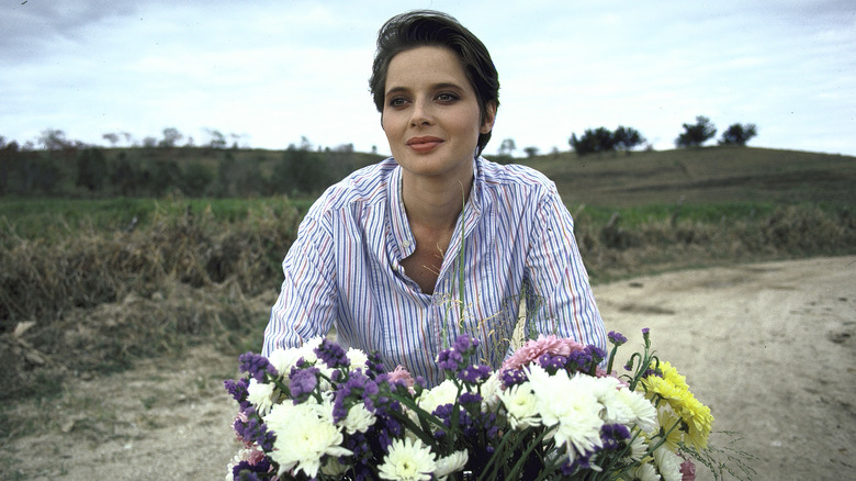 Isabella Rossellini on a Lancôme campaign