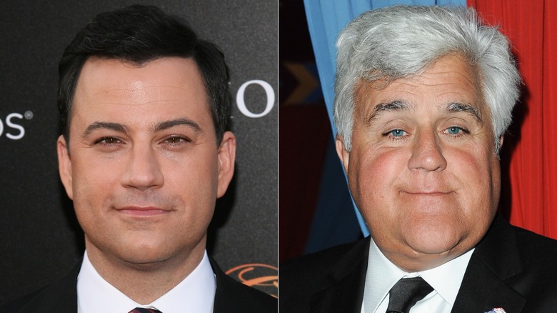 Jimmy Kimmel with Jay Leno on The Tonight Show