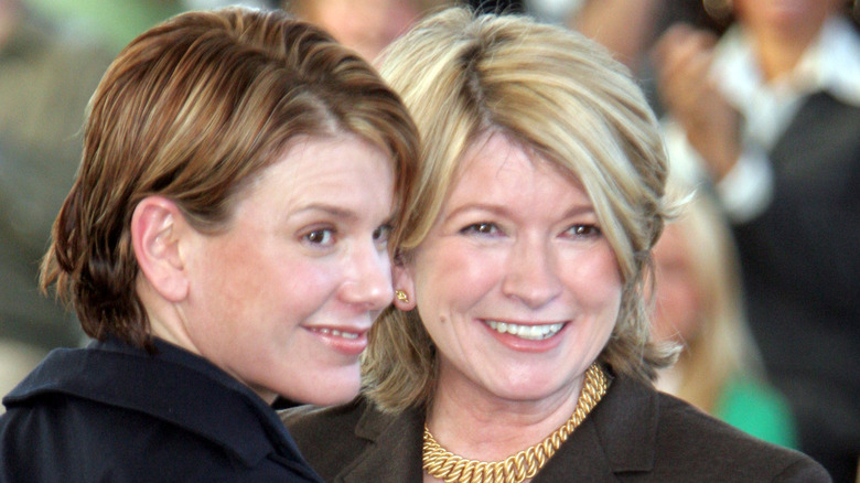 Alexis Stewart and Martha Stewart smiling