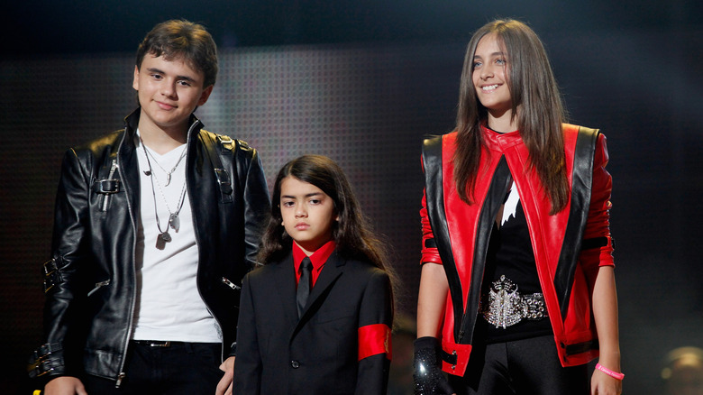 Prince Michael Jackson, Blanket Jackson and Paris Jackson