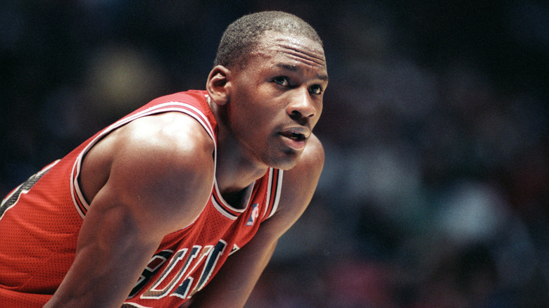 Michael Jordan playing with Chicago Bulls