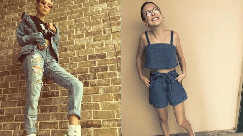 Millie Bobby Brown dons crop tops on Instagram