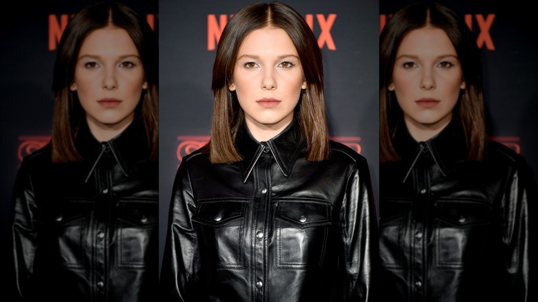 Millie Bobby Brown in Calvin Klein at the "Stranger Things" Season 2 premiere