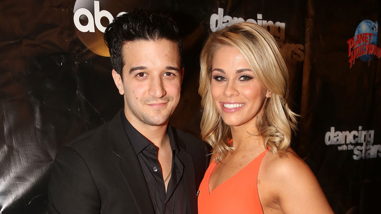 Mark Ballas and Paige VanZant posing