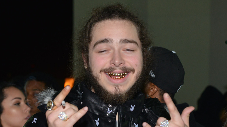 Post Malone smiling