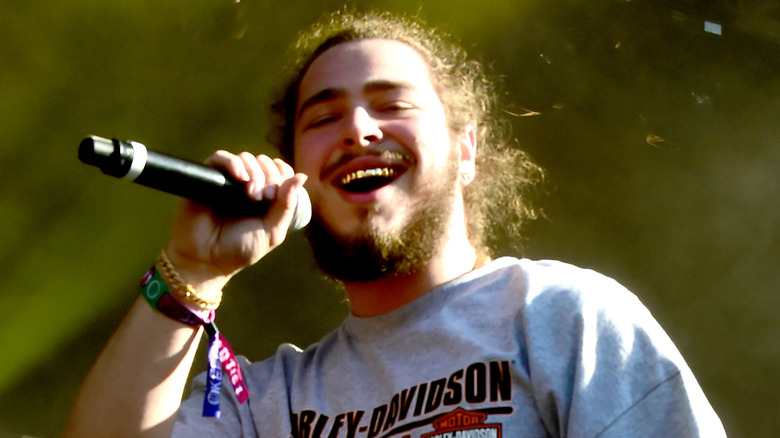 Post Malone performing