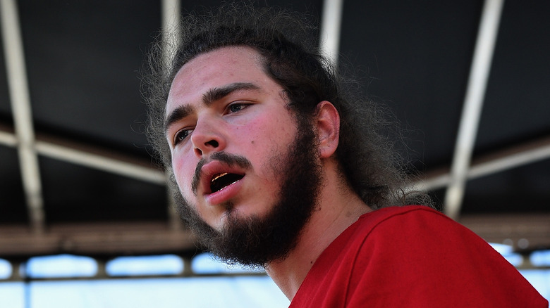 Post Malone performing