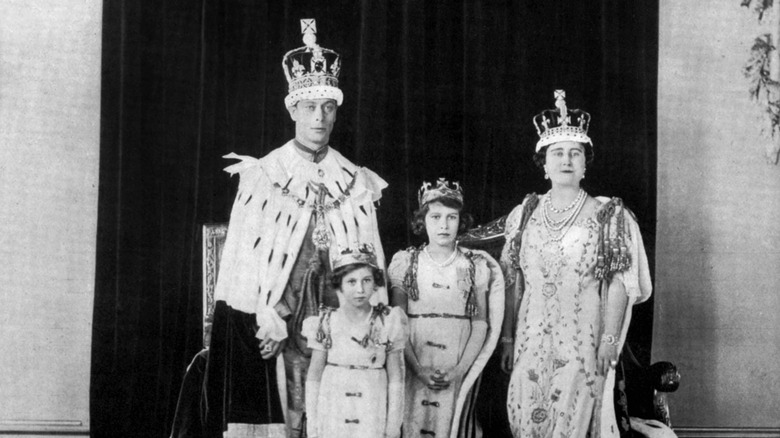 King George VI and family on coronation day