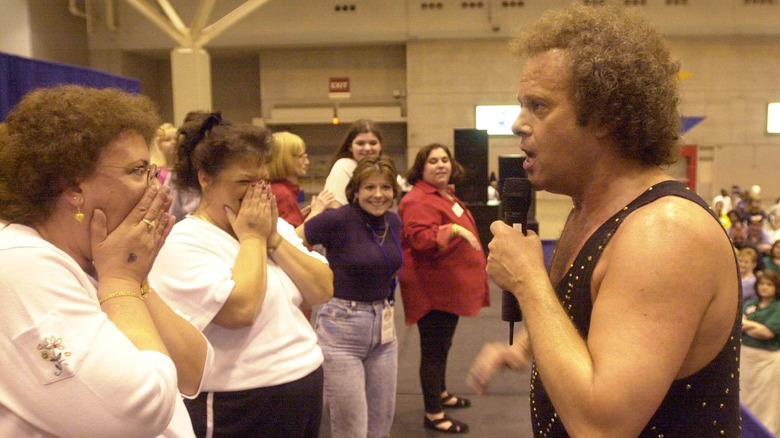 Richard Simmons speaking with fans in 2000