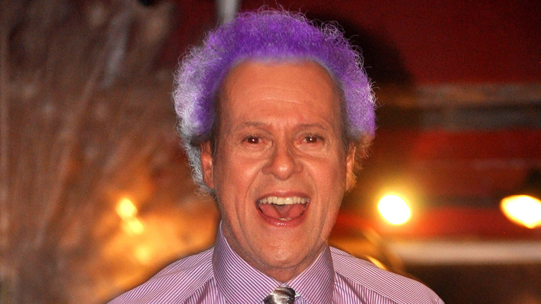 Richard Simmons with purple hair in 2013