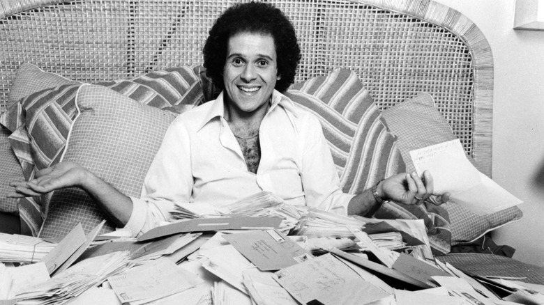 Richard Simmons with General Hospital fan mail