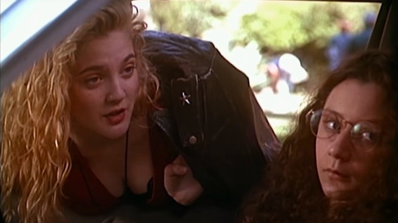 Drew Barrymore and Sara Gilbert in Poison Ivy