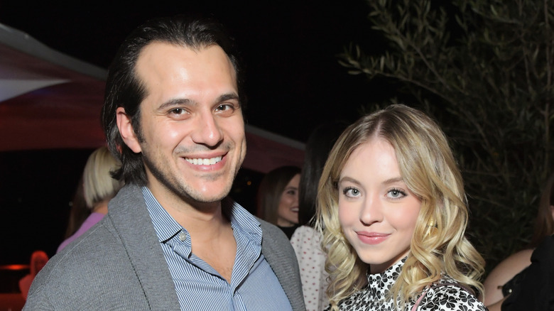 Sydney Sweeney and Jonathan Davino smiling