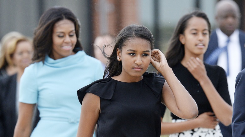 Michelle, Sasha, and Malia Obama