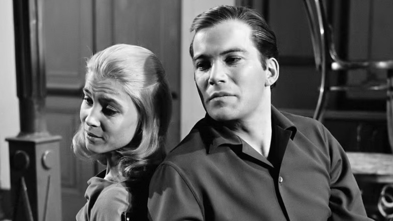 William Shatner acting with Beverly Bently