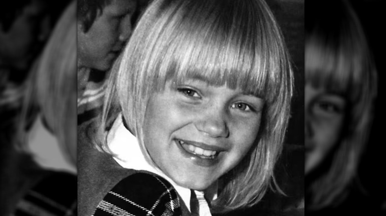 Young Yolanda Hadid smiling