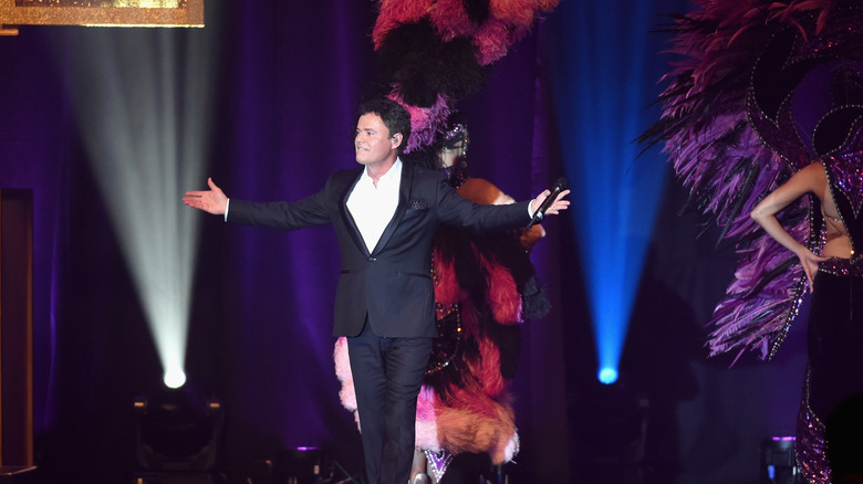 Donny Osmond performing in Las Vegas