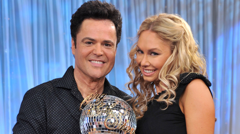 Donny Osmond poses with Kym Johnson Herjavec