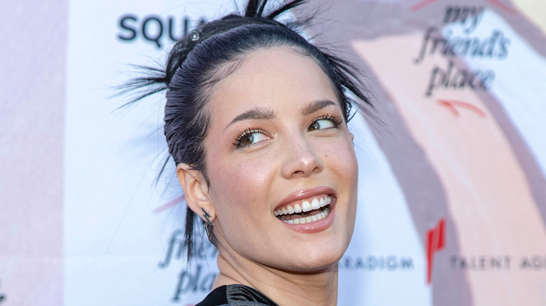 Halsey smiling