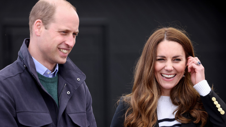 Kate Middleton, Prince William, smiling