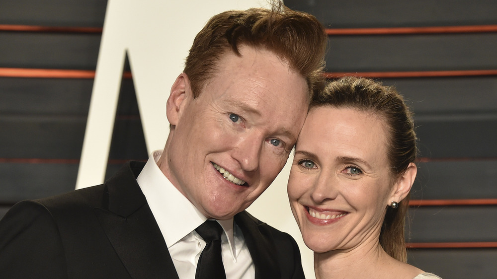 Conan O'Brien with wife Liza Powel