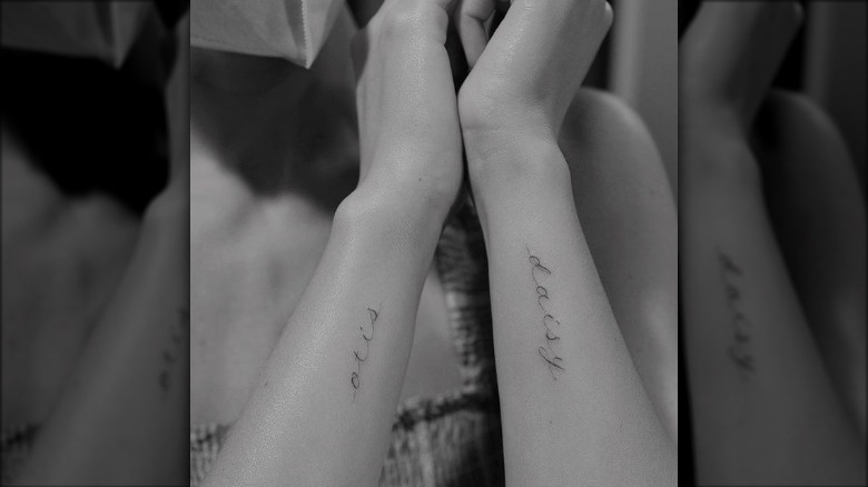 Olivia Wilde tattoos of her children's names