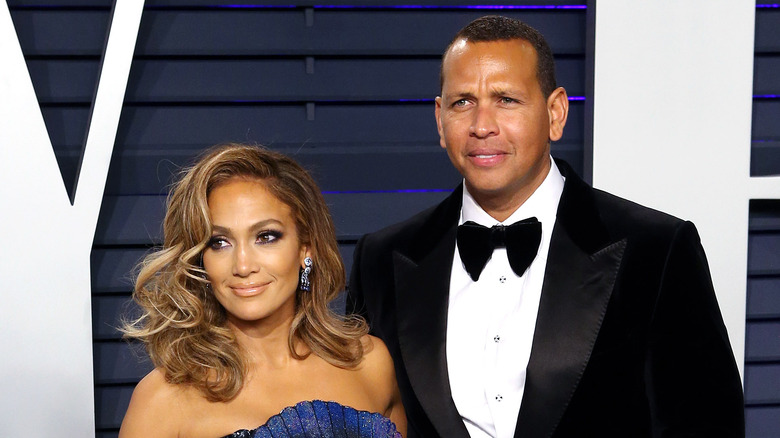 Jennifer Lopez and Alex Rodriguez on the red carpet