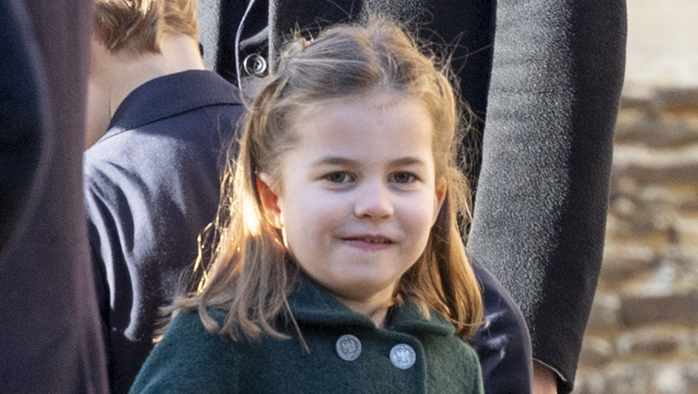 Princess Charlotte with a cheeky smile