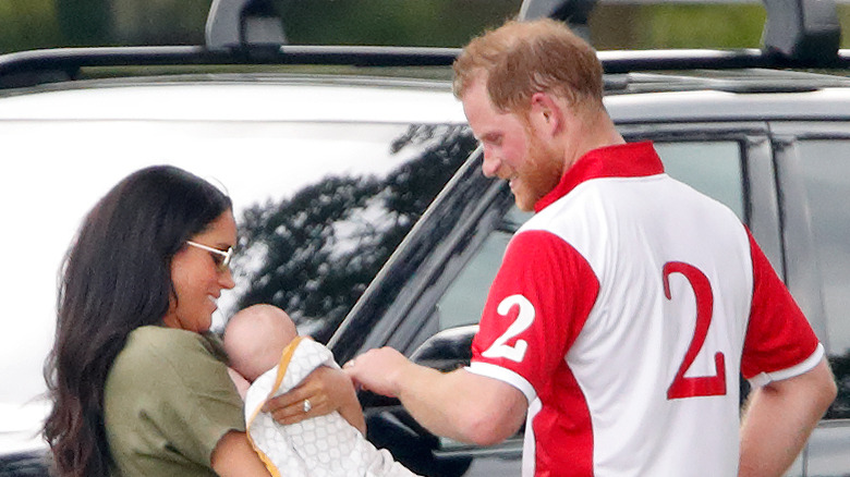 Prince Harry and Meghan Markle with son Archie