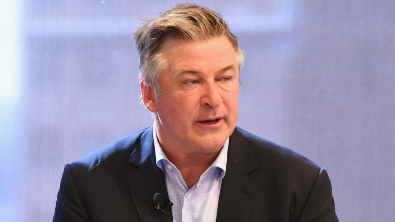 Alec Baldwin at an activists' event