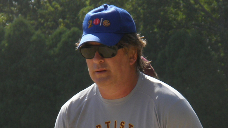 Alec Baldwin in a blue cap