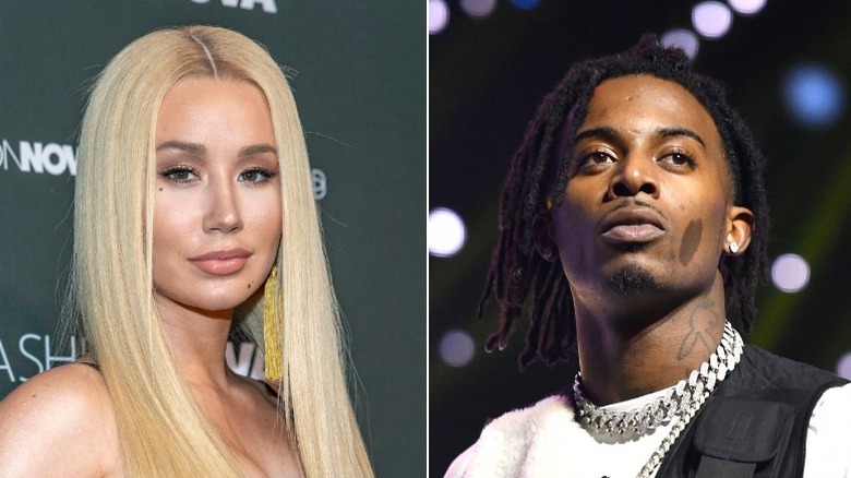 Iggy Azalea posing, Playboy Carti performing