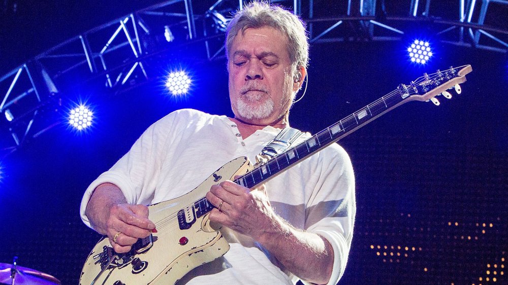 Eddie Van Halen playing a concert in 2015