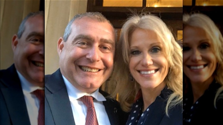 Lev Parnas and Kellyanne Conway take a selfie