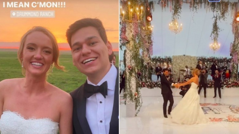 Paige Drummond's Instagram Wedding Stories 