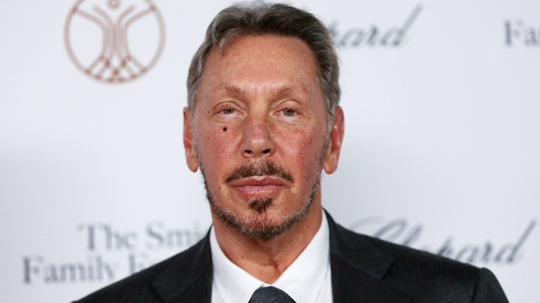 Larry Ellison looking serious