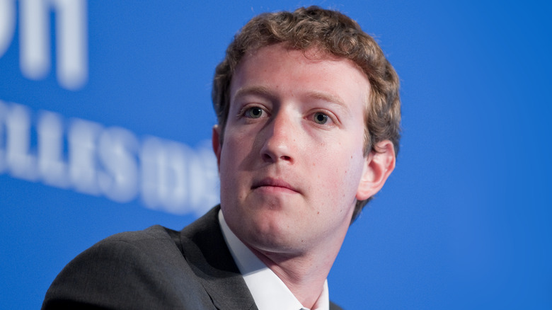 Mark Zuckerberg looking away