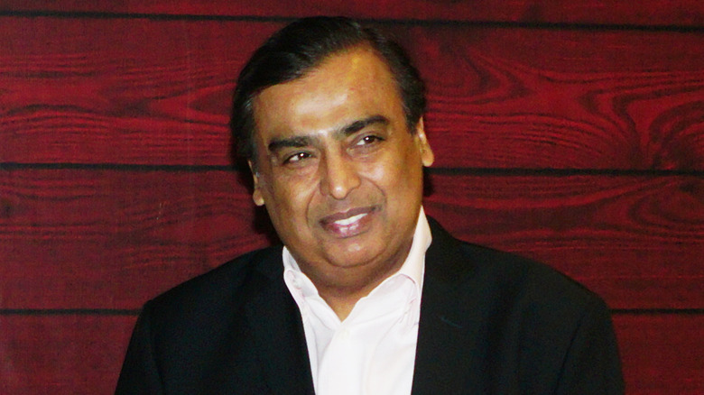 Mukesh Ambani smiling