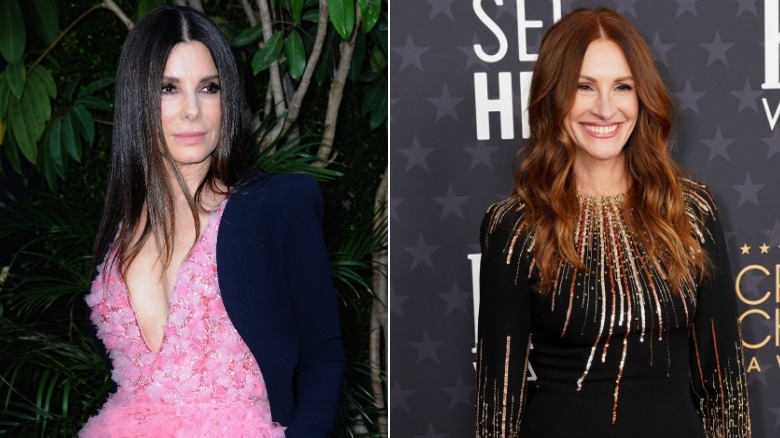 Sandra Bullock Julia Roberts split image