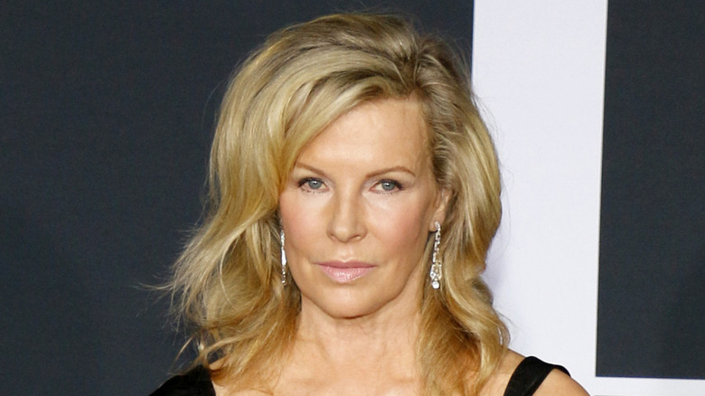 Kim Basinger with diamond earrings