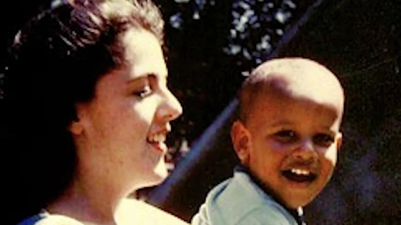 Ann Dunham holds a young Barack Obama