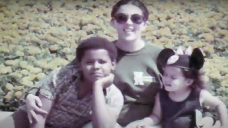 Ann Dunham poses with Barack Obama and Maya Soetoro