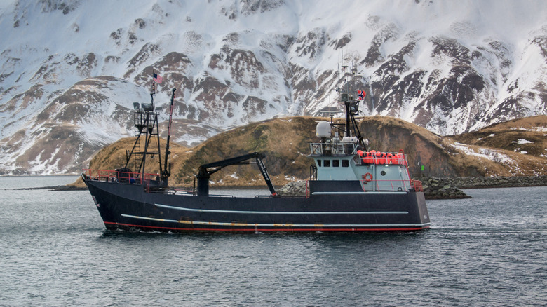 Crab boat in Alaska 