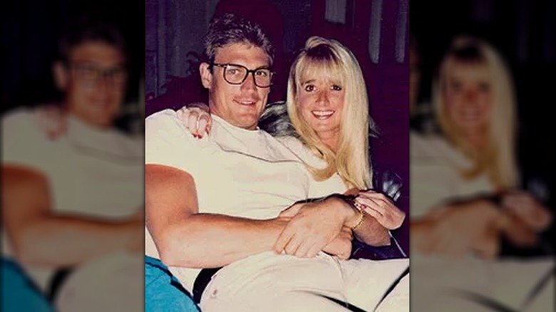 Kim Richards poses with her ex-fiancé John J. Collett