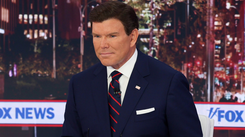 Bret Baier giving a report on camera