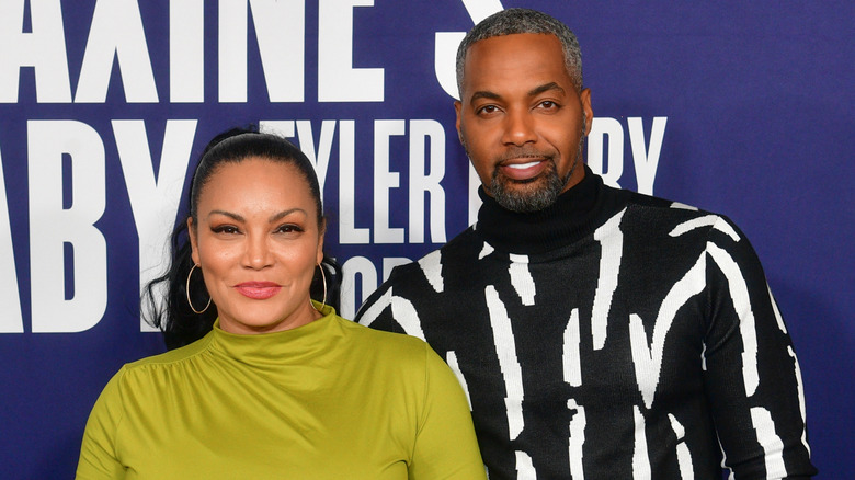 Egypt Sherrod and Mike Jackson pose together