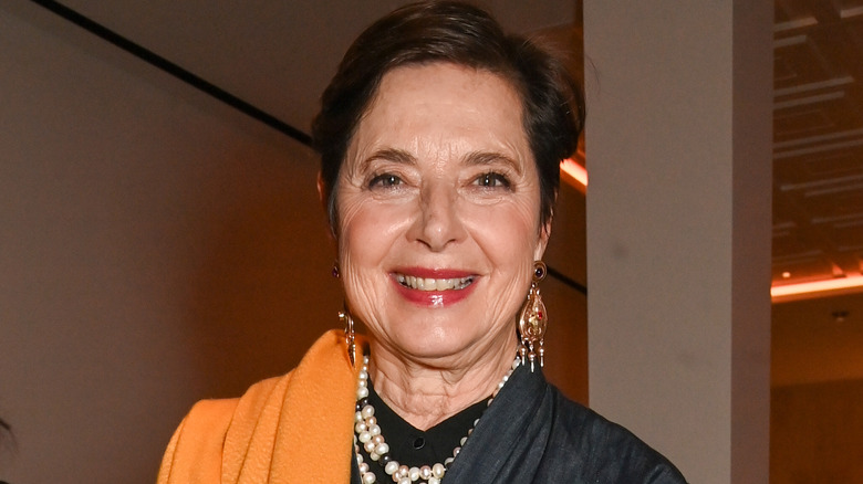 Isabella Rossellini smiling on red carpet