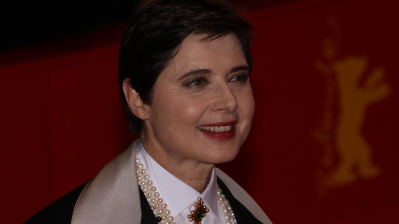 Isabella Rossellini smiling on red carpet