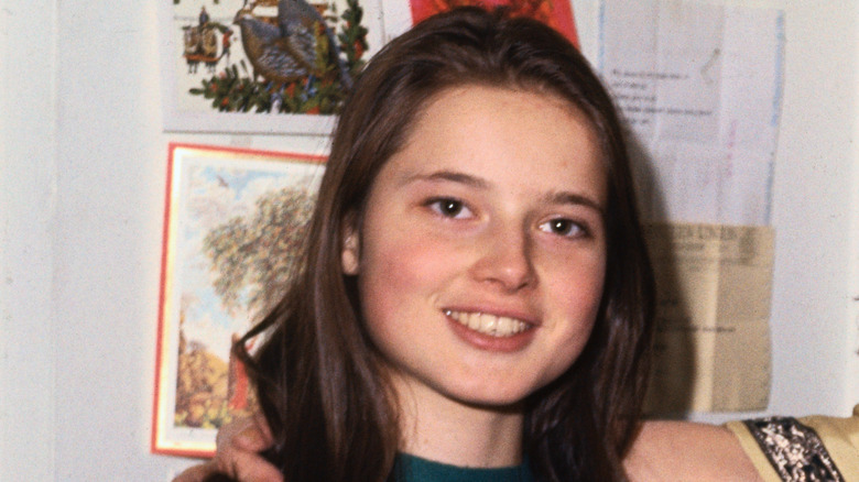 Isabella Rossellini smiling as a teenager