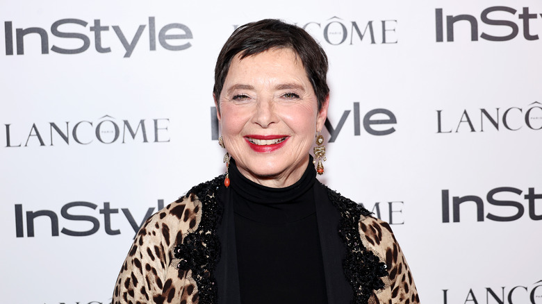 Isabella Rossellini smiling on red carpet